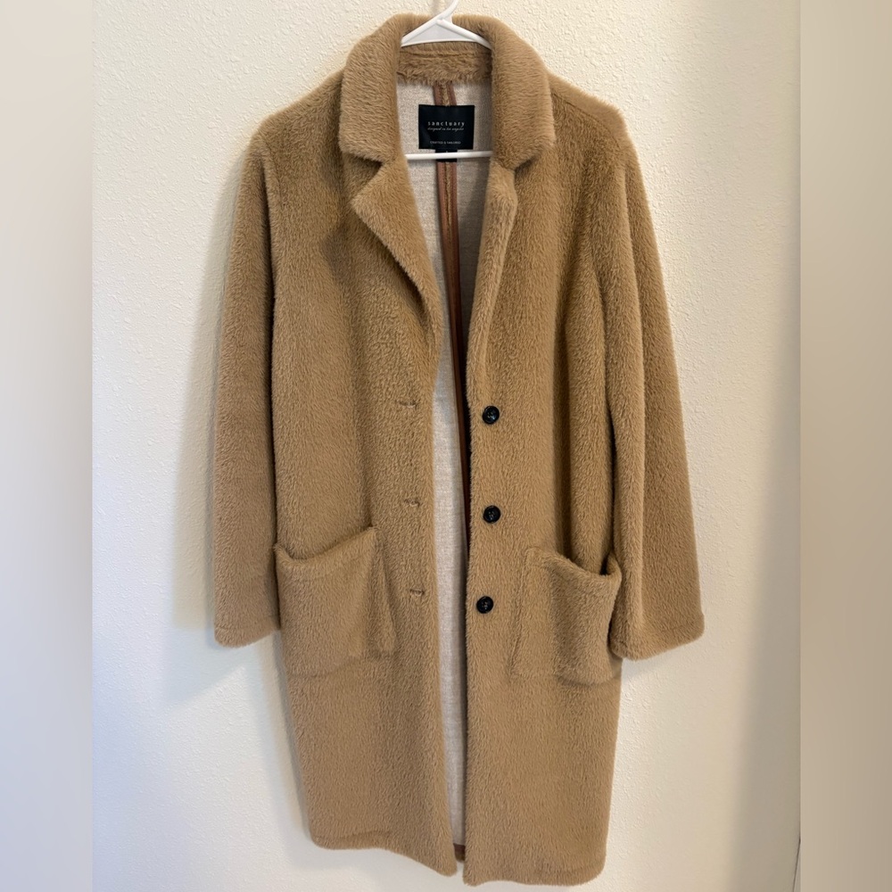 Sanctuary faux fur coat - size small